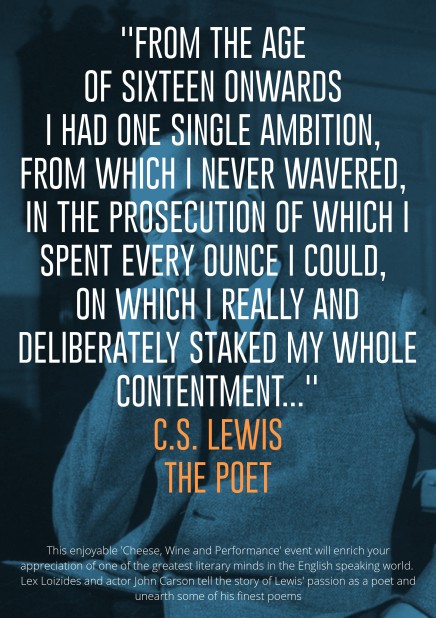 CS LEWIS: THE POET is coming to Cape Town, South Africa in March 2014